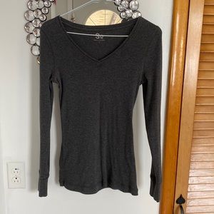 SO long sleeve shirt. V neck.